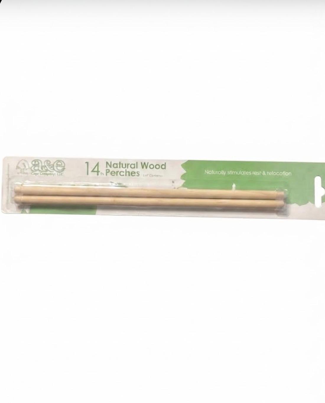 A&E Cage Company 14" Natural Wood Perches