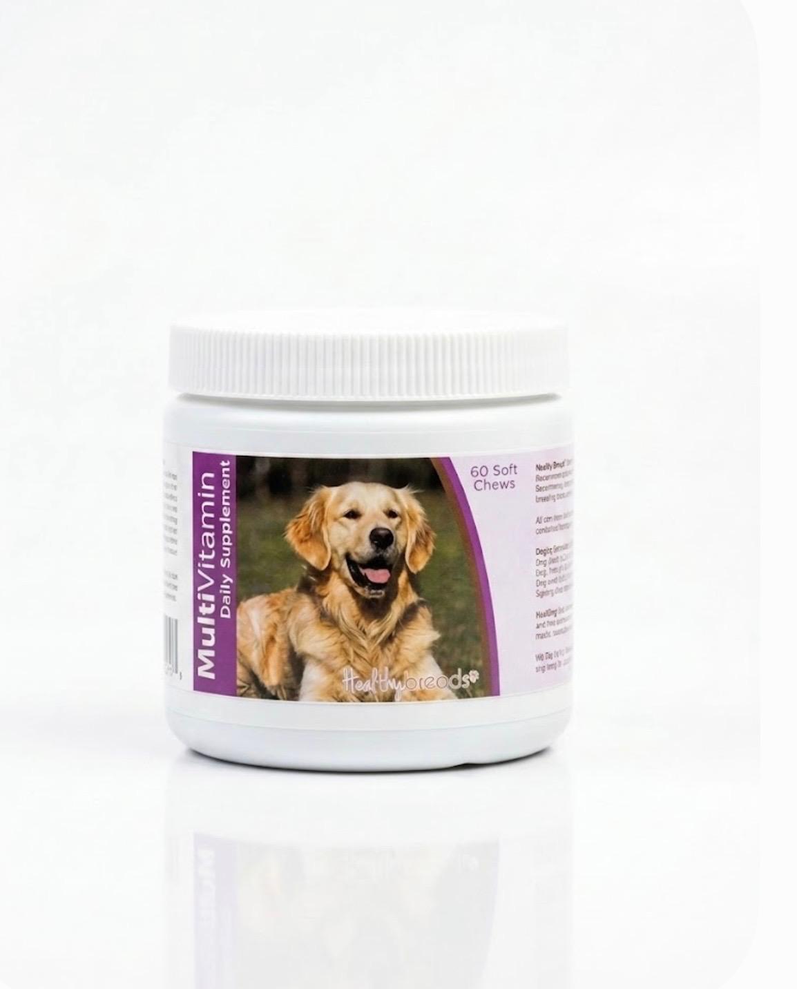 Healthy Breeds Daily Multivitamin Soft Chews for Dogs – 60 Count