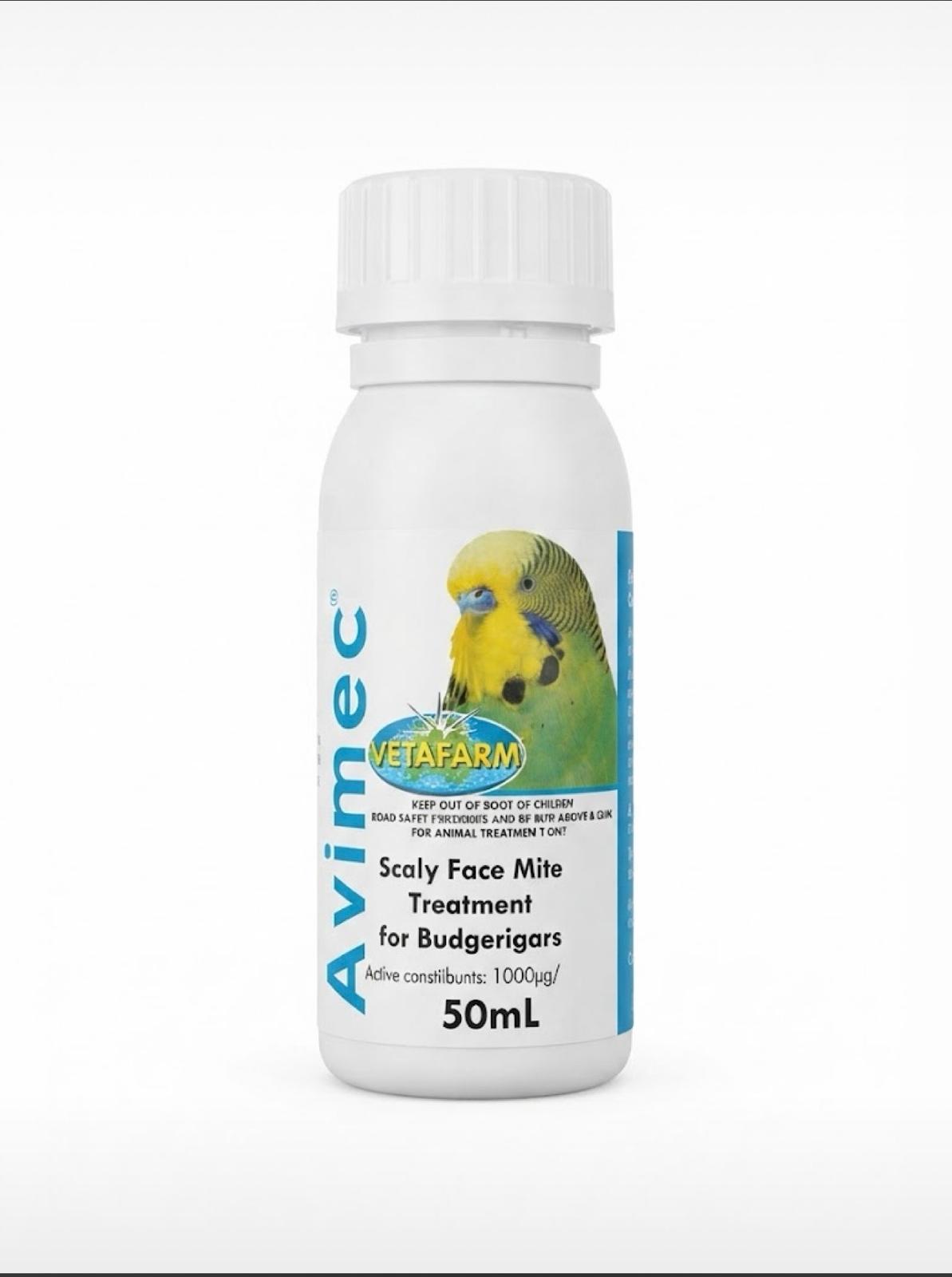 Vetafarm Avimec Scaly Face Mite Treatment — 50 mL