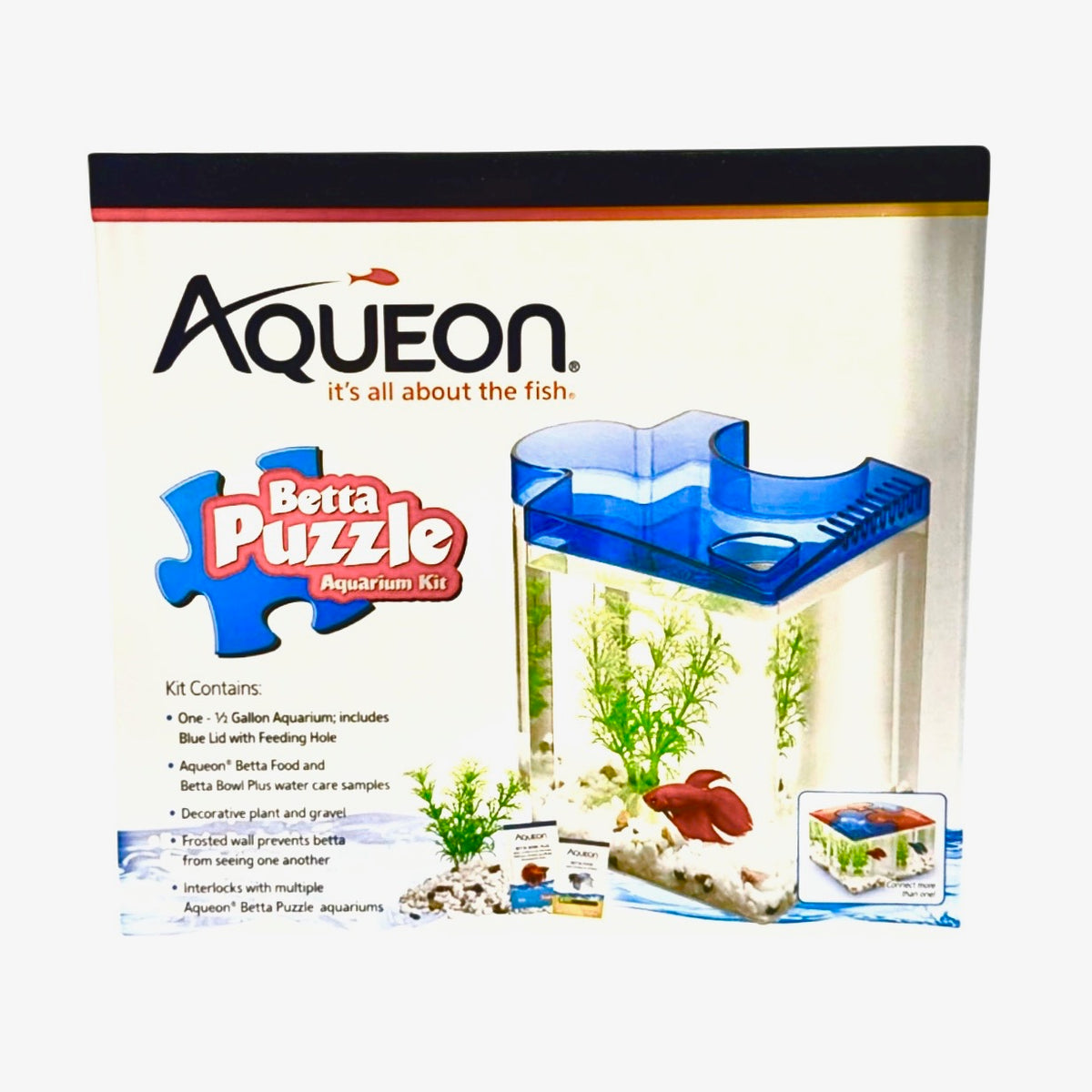 Aqueon Betta Puzzle Aquarium Kit - Perfect for Your Betta Fish!